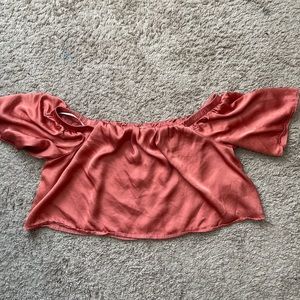 Off the shoulder crop top